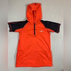 CB cycling bike hoodie jersey orange size 8